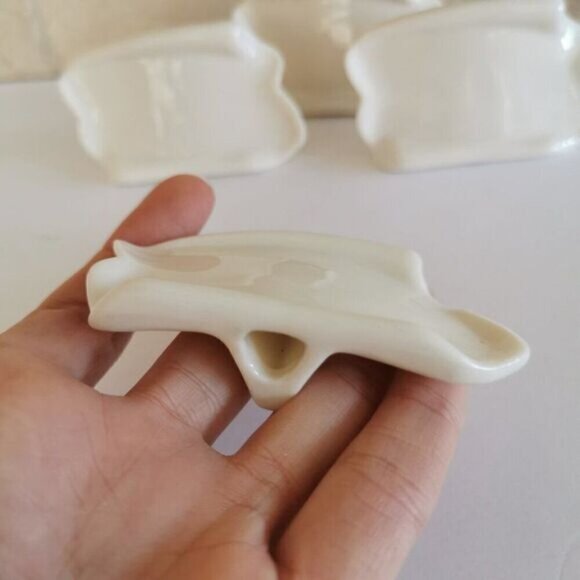 Set of 4 Skye McGhie Cream Name Cards, Reusable Place Cards Vintage Table China - Picture 4 of 7